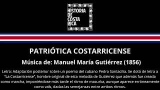 Patriótica Costarricense LETRA [upl. by Aurelio113]