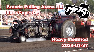 Euro Cup Heavy Modified Tractor Pulling Brande 2024 by MrJo [upl. by Bilak]