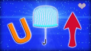 Videos For Babies And Toddlers Learn The Letter U With Umbrellas And Up [upl. by Erapsag717]