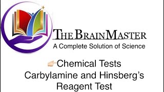 Chemical Test  Carbylamine and Hinsberg’s Test Part2  Class XII [upl. by Aerdnwahs]