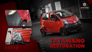 Upgrading Tata Nano Interior  Exterior Customization works  Autostarke [upl. by Ecinrev]