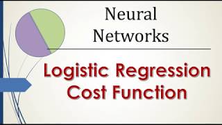 Lecture 6 Logistic Regression Cost Function  Deep Learning and Neural Networks [upl. by Ezaria942]