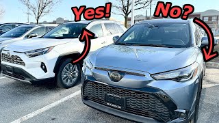 Worlds Best Toyota RAV4 and Corolla Cross Comparison review [upl. by Larimore]