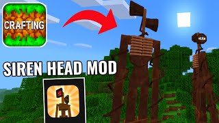 How To Download And Install SIREN HEAD ADDON in Crafting and Building [upl. by Nnaxor]