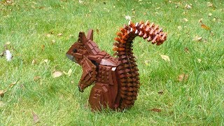 Red Squirrel a LEGO sculpture [upl. by Roskes608]