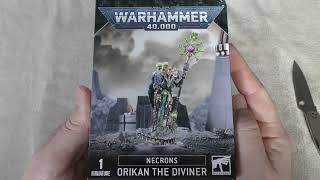 Necrons  Orikan The Diviner  Unboxing WH40K [upl. by Cherice]