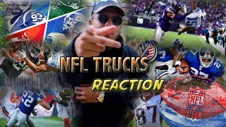 BRITISH BOYS REACT TO BEST NFL TRUCKS 😁🏈 [upl. by Tore]