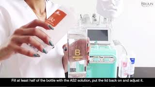 How to SET UP 1 Hydra Aqua Peeling Machine 7 in 1 Tutorial Bottles  h2o2 Facial Machine [upl. by Idden]