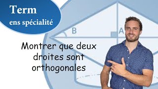 Méthode 2  Montrer que deux droites sont orthogonales [upl. by Ordnassela]