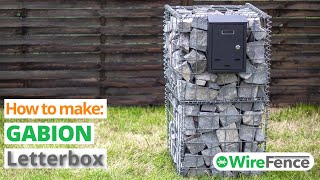 DIY Gabion Letterbox Step by Step Video  Wire Fence [upl. by Chyou650]