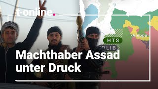 Bürgerkrieg in Syrien Hier stoßen die Rebellen weiter vor [upl. by Aisak]