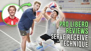 PRO LIBERO Reviews Coach’s Serve Receive Technique [upl. by Pieter837]