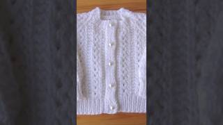 Very attractive hand knitting baby sweater design [upl. by Atila621]