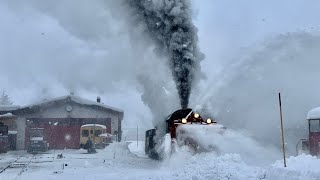 DFB Dampfschneeschleuder R 12 Fotografenfahrt 2021 Dampfbahn Furka Bergstrecke Switzerland [upl. by Eitsym884]