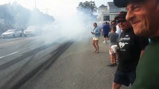 burnouts on Canada Street at the Adirondack Nationals 2023 [upl. by Tinor556]