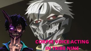 Corpse voice acting as Ojiro Otori in Tribe Nine Clip 1 [upl. by Thera98]