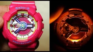 Casio BabyG BA1124A Pink Edition  Unboxing [upl. by Elvis]