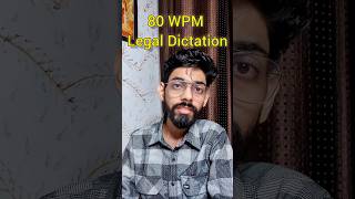 Get Accuracy in 80 WPM Legal Dictation English Easily 80wpmcourtdictation 80wpmdicatation [upl. by Anined852]