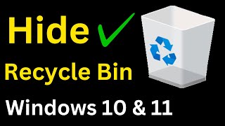 How do I hide the Recycle Bin on Windows 10 [upl. by Ahcim]