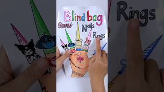 Nails Blind Bag asmr paperdiy craft handmade blindbag unboxing youtubeshorts shorts art [upl. by Tiffani]