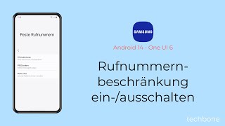 Rufnummernbeschränkung einschalten oder ausschalten  Samsung Android 14  One UI 6 [upl. by Estren]