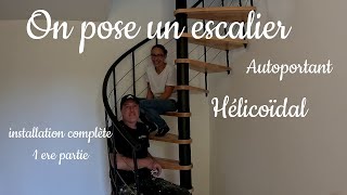 EP15💎 escalier hélicoïdal autoportant Brico dépôt [upl. by Adyl]