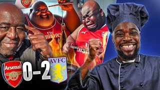 WE GOT BIGGER FISH TO FRY WE GOT IT ALL IN OUR HANDS EX COOKS ROBBIE  Arsenal 02 Aston Villa [upl. by Canale]