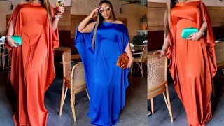 Stylish Bubu Kaftan Dress Tutorial With a Tight Waist and Open Sleeves [upl. by Mcquillin]