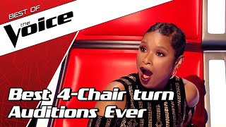 TOP 10  BEST ALL TURN Blind Auditions in The Voice [upl. by Kohcztiy]