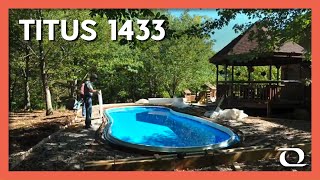 Titus 1433 Installation  Thursday Pools [upl. by Akkim]