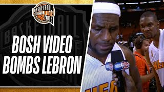 Chris Bosh Video Bombs LeBron [upl. by Notffilc]