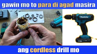 how to degrease makita cordless drill  ayusin ang palyado makita cordlessdrill repair [upl. by Endora]