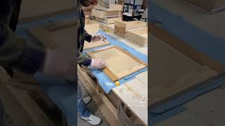 General Finishes Hardwax Oil On Kitchen Cabinetry 1010 diy paintbooth woodworking [upl. by Chapland]