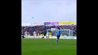 Amazing Freekick by Stephen Warnock Leeds United vs Yeovil [upl. by Ecahc485]