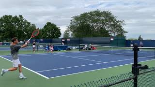 Diego Schwartzman vs Karen Khachanov Short Practice Match at Cincinnati Open 2021 [upl. by Janene]