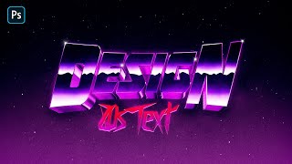 How To Create an 80s Style Text Effect in Photoshop [upl. by Annohsal]