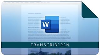 Transcriberen  Microsoft Word [upl. by Llenrac508]