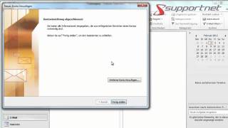 Weiteres EMailKonto unter Outlook 2010 einrichten Beispiel Hotmail Windows Live Supportnet Tipp [upl. by Elsilrac]