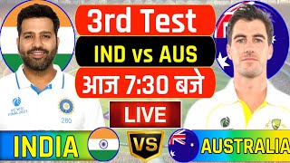 🔴LiveIndia vs Australia 3rd Test Day 2 Live  Ind vs Aus  Live Cricket Match Today  indvsaus [upl. by Nytsud]