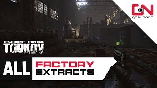 All Factory Extracts Locations  All PMC and SCAV Exits  Escape from Tarkov Beginners Guide [upl. by Bautram685]