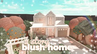 blush 2 story home 108k ❀ bloxburg speedbuild  luminto [upl. by Whiting]