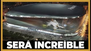 quotLA GENTE ALUCINARÁ CON EL SANTIAGO BERNABEU ILUMINADOquot  LA COMPARACIÓN CON EL CAMP NOU [upl. by Deden]