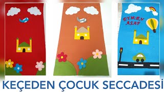 Namazı sevdiren seccade🌼💜 Keçeden çocuk seccadesi yapımı 🌼Çocuk seccadesi 🌼 [upl. by Nnad]