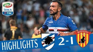 Sampdoria  Benevento  21  Highlights  Giornata 1  Serie A TIM 201718 [upl. by Katt311]