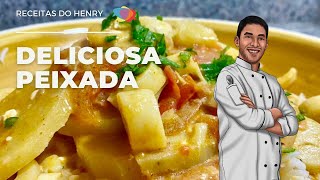 Como fazer uma PEIXADA rápida simples e deliciosa  RECEITAS DO HENRY [upl. by Arual]