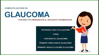 Glaucoma Complete Lecture  NEET PG [upl. by Adelaide]