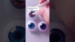 TTDEYE Polar Lights Blue Colored Contact Lenses on Different Eyes Shorts [upl. by Laira]