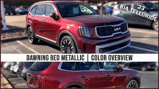 2023 Kia Telluride Dawning Red  Color Overview [upl. by Richia]