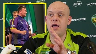 MICHAEL VAN GERWEN frustrated with media questions WHY ARE WE TALKING ABOUT LUKE LITTLER [upl. by Chrissa904]