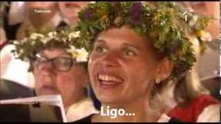 Latvian Song Festival  quotLīgoquot Sway ENGLISH translation  subtitles [upl. by Ahsen]